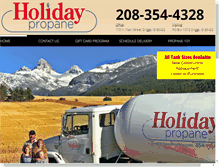 Tablet Screenshot of holidaypropane.com